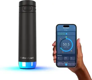 Viedo ūdens pudele HidrateSpark PRO 2 ar sensoru 0,62 l, melna