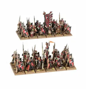 Games Workshop Warhammer ToW Kingdom of Bretonnia Hommes d'Armes plastmasas kājnieku komplekts