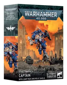 Miniatūra Games Workshop Warhammer 40k — Primaris kapteinis ar muguras reaktoru un relikviju aizsegu