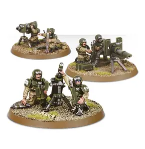 Infantry Miniatures Set Games Workshop Warhammer 40k Astra Militarum Cadian Heavy Weapon Squad (2023)