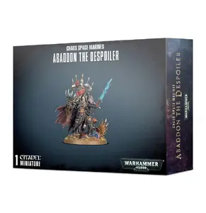 Warhammer 40k Games Workshop miniature: Chaos Space Marine Abaddon the Despoiler (2019) collectible model
