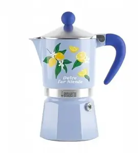 Кофеварка-гейзер BIALETTI Rainbow 3 чашки, Fruit Vibes — синий
