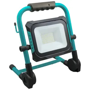 Darba prožektors uz zemā statīva BESK 50W AC/DC 20V, COB LED, 5000 lm, IP20