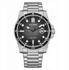 Мужские часы Citizen Marine Sporty Eco-Drive AW1816-89E — солнечная зарядка, стальной корпус, водозащита