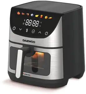 Air Fryer DAEWOO DAF 1600 IX 1600 W, 6.5 L, LED display, viewing window
