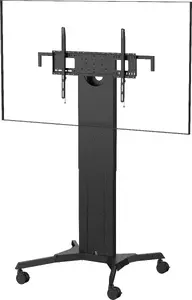 TV skapītis Vision Magic VFM-F51T — melns rāmis, slodze līdz 110 kg, piemērots līdz 90" ekrāniem