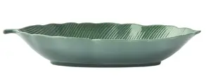 Pasniegšanas trauks EASY LIFE Madagascar Lapa 30×13 cm, zaļš