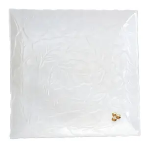 Pasniegšanas šķīvis EASY LIFE HOLLY&BERRIES Lapa 30x30 cm, porcelāns