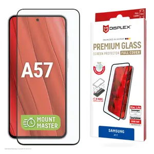Защитное стекло e.v.i. Displex Premium (Full Cover, 10H) для Samsung Galaxy A57, прозрачное, 1 шт