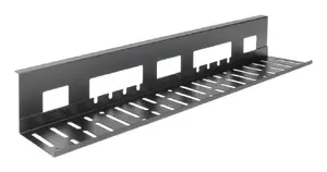 Under-desk cable management tray ACT 80 cm — steel straight horizontal tray 800×140×100 mm