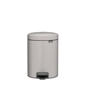Trash bin BRABANTIA NewIcon pedal 5 L, Soft Grey