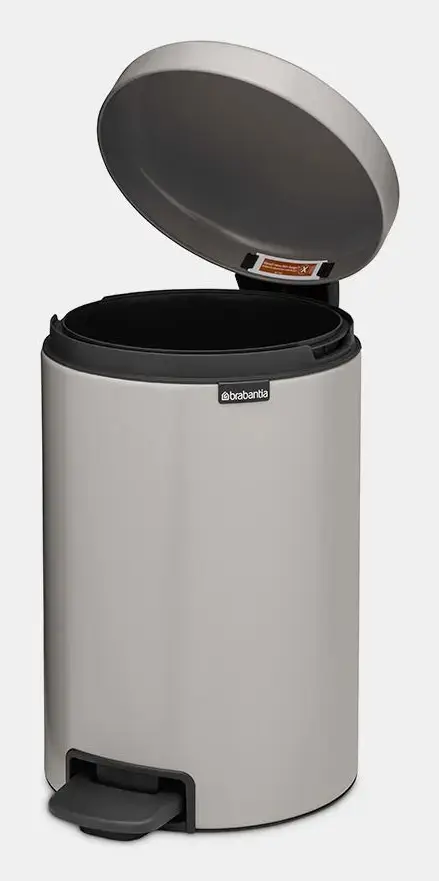 Atkritumu tvertne Brabantia NewIcon Round Steel Grey Photo 2