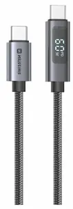 USB-C to USB-C Cable SWISSTEN LCD 60W 1 m