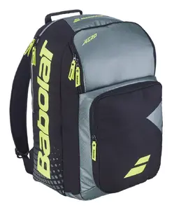 Tenisa raketu soma Babolat Pure Aero — pārstrādāts poliesters, 250×300×500 mm, melna/ pelēka/ dzeltena