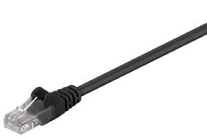 Network cable GOOBAY Cat5e U/UTP 20 m — RJ-45 to RJ-45, 10/100/1000Base-T(X), Black