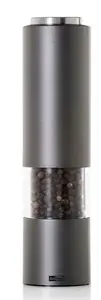 Salt & pepper grinder AdHoc AHM-EP91 — dark grey acrylic and stainless steel, 210 mm height, 5 cm diameter
