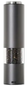 Salt & pepper grinder AdHoc AHM-EP91 — dark grey acrylic and stainless steel, 210 mm height, 5 cm diameter