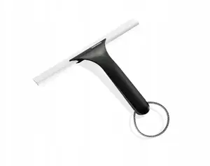 Leifheit Cabino 41673 Shower Cabin Cleaner Black and White Rubber and Plastic Scrub Brush