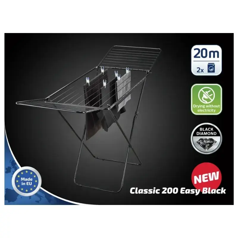 Сушилка Leifheit Classic 200 Easy Black Photo 2
