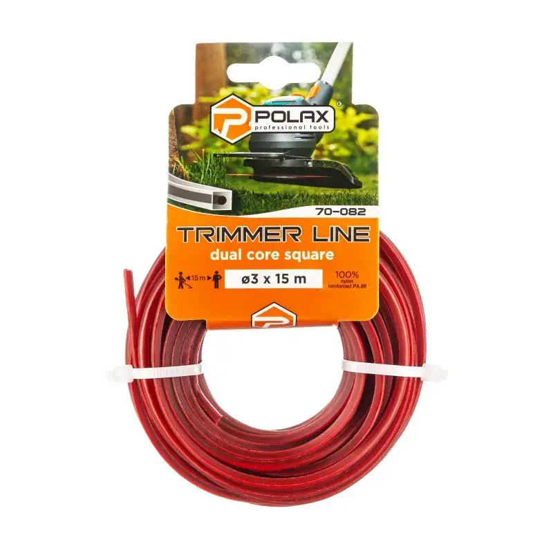 Trimmera aukla Polax Square with Cord 3 mm x 15 m Photo 2