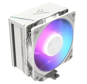 CPU air cooler MODECOM Volcano 0C T201 ARGB 120 white – single-fan 120mm, ARGB lighting, white finish