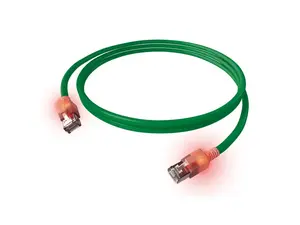 Tīkla kabelis EASYLAN Cat6a S/FTP (S‑STP) 0.5 m zaļš RJ‑45–RJ‑45