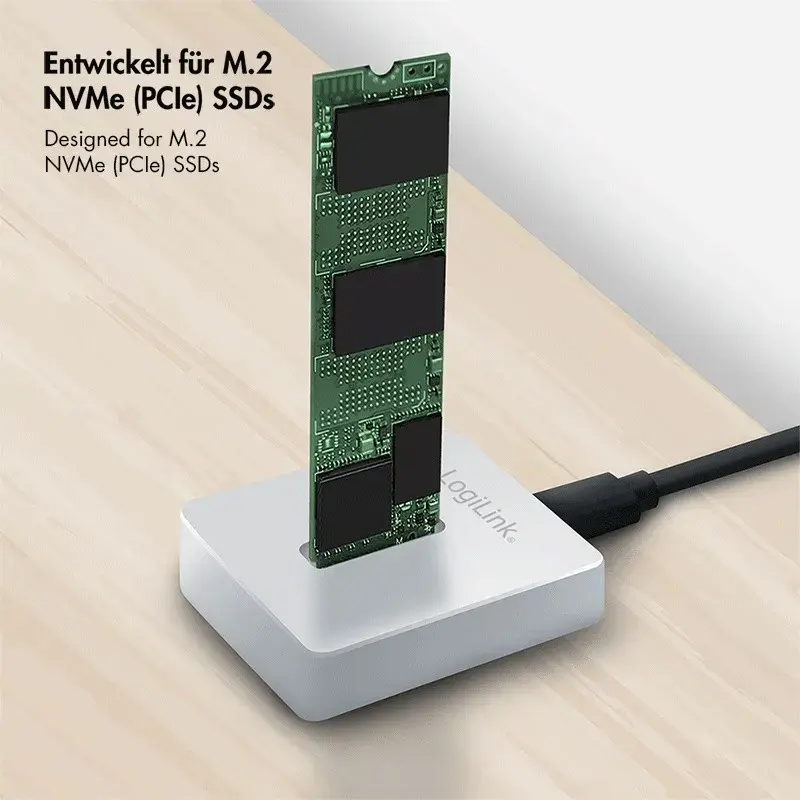 Док-станция 1 порт USB 3.2 с M.2 NVMe, LOGILINK Photo 4