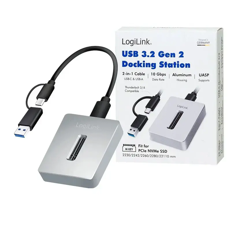 Док-станция 1 порт USB 3.2 с M.2 NVMe, LOGILINK Photo 8