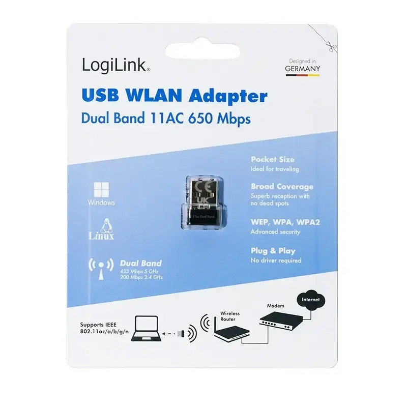 LOGILINK WL0252 USB WLAN-адаптер 802.11ac Photo 7