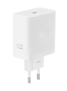 REALME universal indoor AC fast charger RMTC67W — 67 W, 110–240 V, 1× USB-A, white