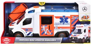 Toy ambulance van Dickie Mercedes‑Benz Sprinter, scale model with lights and sound, model 203716032
