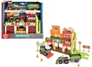 Игровой набор Dickie Micro Farm Station 3 — техника Fendt, модель 203733003, миниатюрный фермерский набор