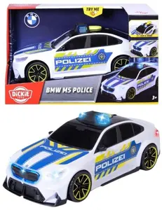 Toy car Dickie BMW M5 Police model 203714030, scale unspecified, die-cast police vehicle