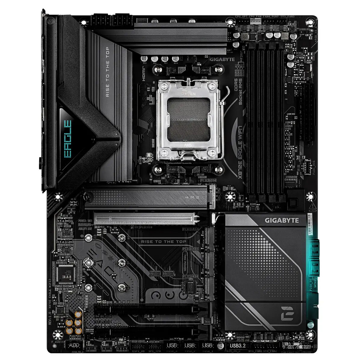 GIGABYTE X870E EAGLE WIFI7 pamatplate Photo 2