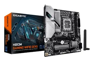 Материнская плата micro-ATX GIGABYTE H810M GAMING WIFI6 GEN5 — LGA1851 для Intel Core Ultra (Series 2), DDR5 до 6400 МГц, 4+1+2 VRM, 2.5GbE, Wi‑Fi 6, PCIe 4.0 M.2