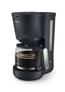 Drip coffee maker Philips HD7411/90 — manual, 1.32 L water tank, 10 cups, 1080 W, ground coffee, jug, black