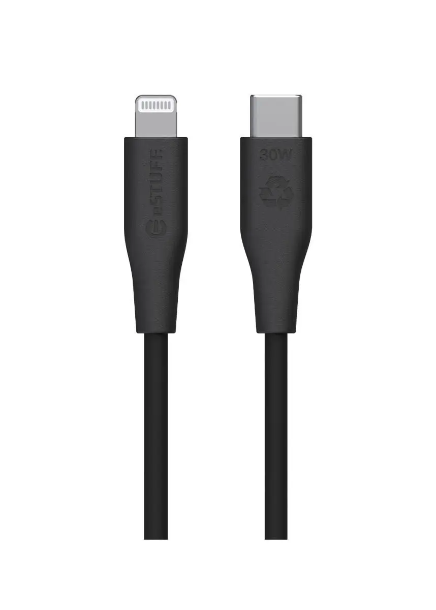 eSTUFF ES602180 USB-C to Lightning Cable 1 m Black Photo 3
