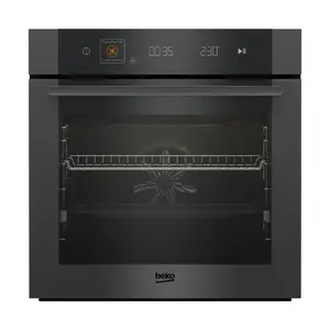 Built-in oven BEKO MBBIM10600MTPSWE — pyrolytic cleaning, 3D baking, soft close, telescopic guides