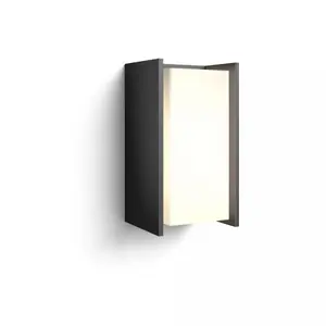 Outdoor smart wall light Philips Hue White Turaco — LED, anthracite, 220–240V, 101×118×212 mm