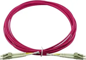 Duplex LWL Patch Cable BlueOptics B2P9-BO LC-UPC to LC-UPC Multimode OM4 50/125µm 0.5 m beige