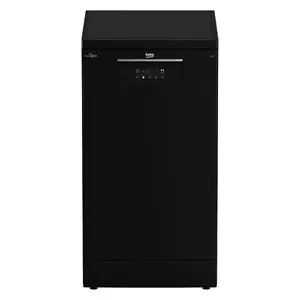 Dishwasher BEKO BDFS15021B with inverter motor, Acrobat adjustable upper basket, stainless steel base