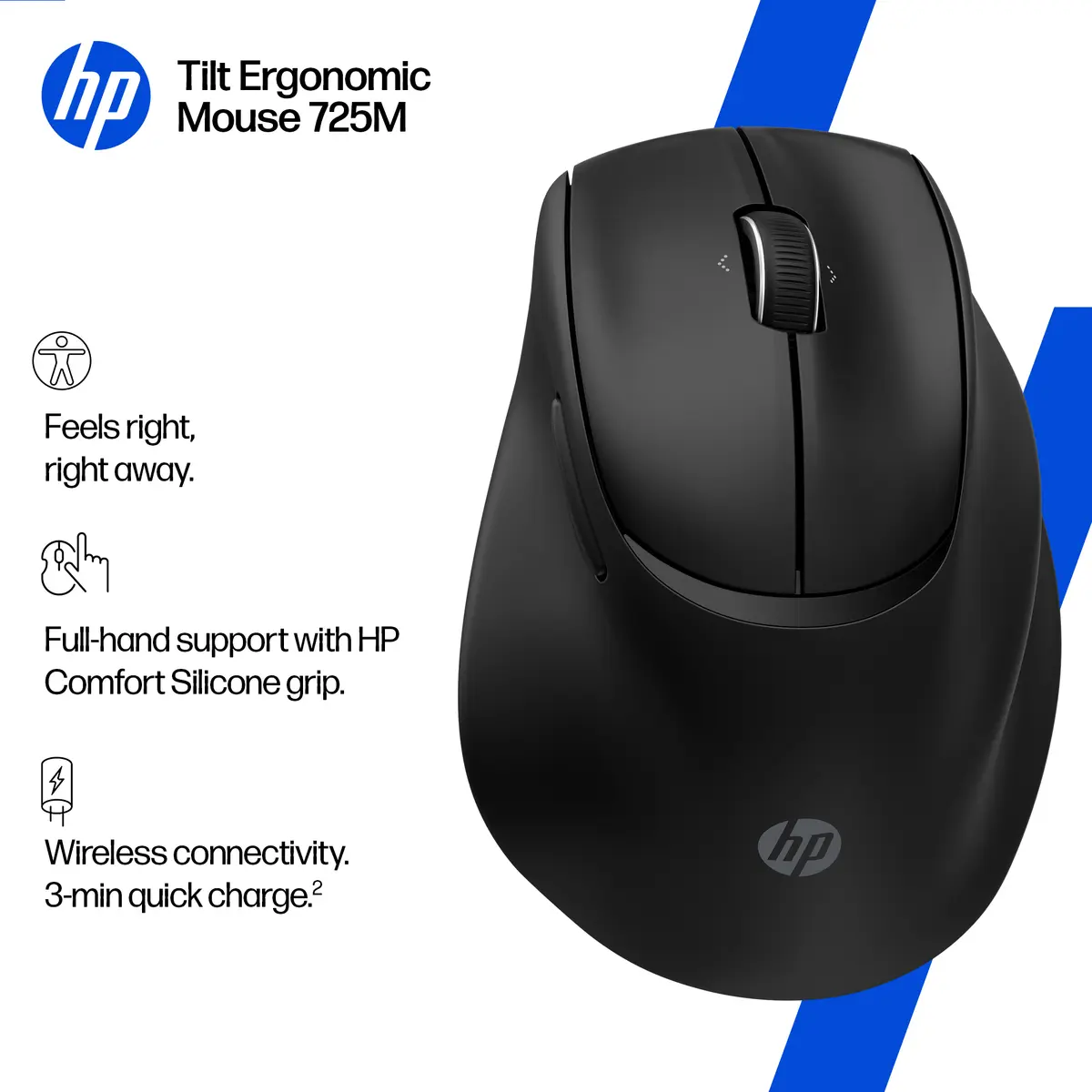 HP Tilt Ergonomic Mouse 725M Bezvadu Pele Photo 7