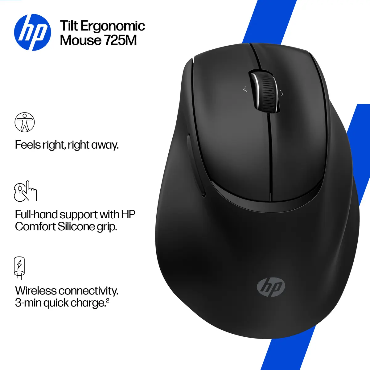 HP Tilt Ergonomic Mouse 725M Bezvadu Pele Photo 10