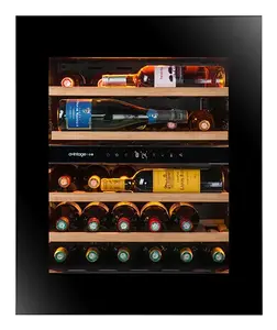 Compressor wine cooler Avintage AVI72PLATINUM — Built-in, Black, 29-bottle, 5–12 °C zone, LED interior light