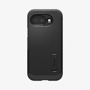 Чехол Spigen Tough Armor (Mag Fit) для Google Pixel 10a — чёрный, PC/TPU с пеной, подставка для настольного использования, для экрана 6,3"