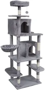 Cat scratching post Rebel 60x49x173 cm gray by Rebel — RA-1009
