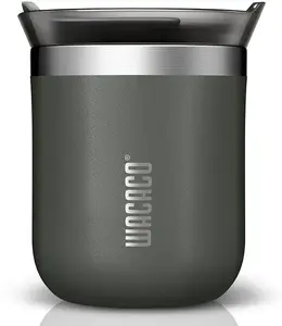Termokrūze Wacaco Octaroma Classico — 180 ml, termiskā, tumši pelēka