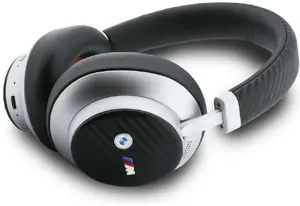 Накладные Bluetooth наушники BMW M Carbon с металлическим логотипом и ENC, серебристые