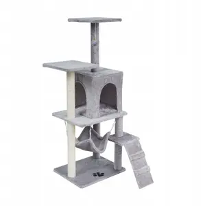 Cat scratching post Rebel Drapak 50x40x125 cm gray by Rebel