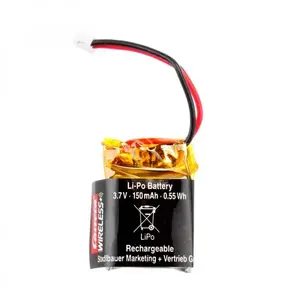 Battery for CARRERA RC play vehicle / play track accessory, model GCS3115, black/yellow